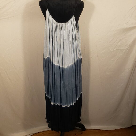 Island Planet Ombre Maxi Dress, One Size, Black, Gray, Light Gray - Picture 3 of 5